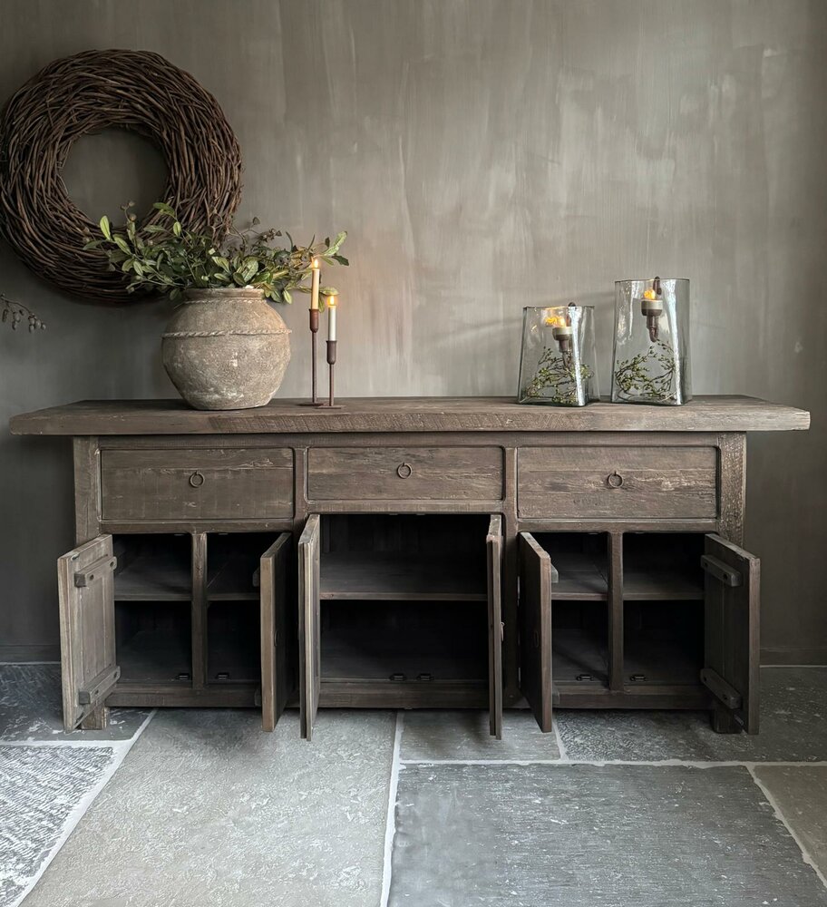 Dressoir groot 6- deurs Driftwood 
