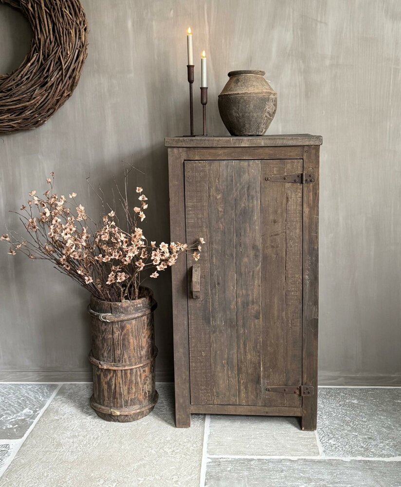 1 deurs kast | &Eacute;&eacute;ndeurskast Keci Driftwood  