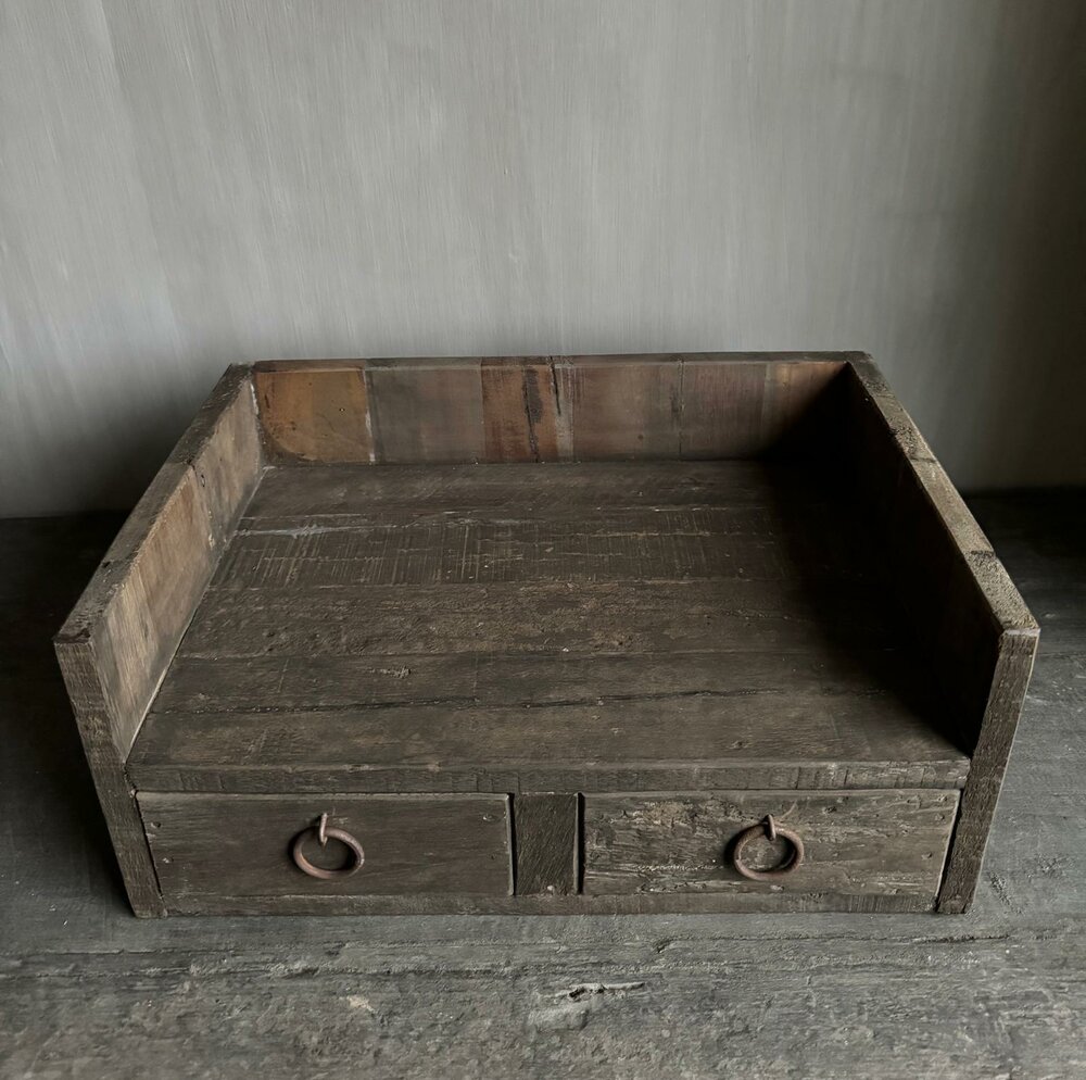 Gruttersbak 2 lades Driftwood| display 2 lades Driftwood 