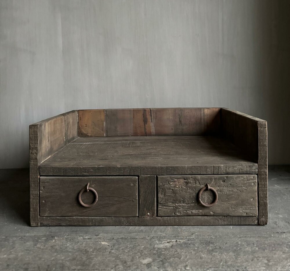 Gruttersbak 2 lades Driftwood| display 2 lades Driftwood 
