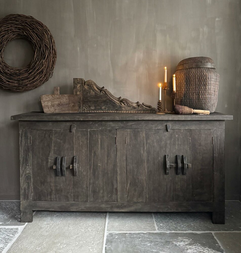 Dressoir Old Barn 4 deurs| dressoir oud hout 