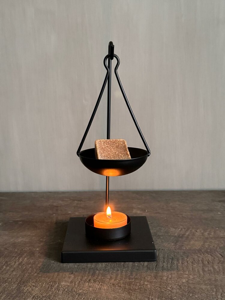 Geurbrander voor amberblokjes 