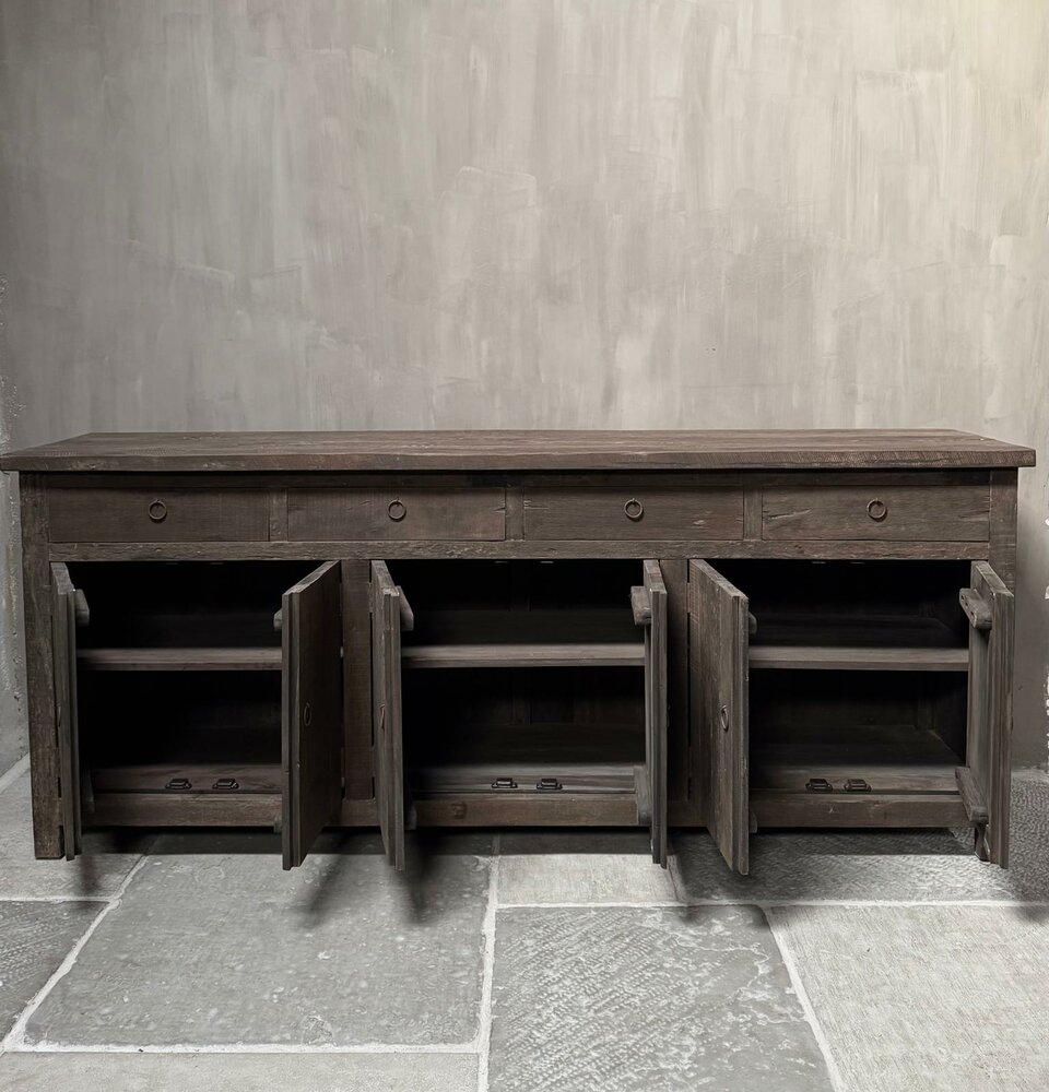 Dressoir Driftwood 6-deurs /4 lades  