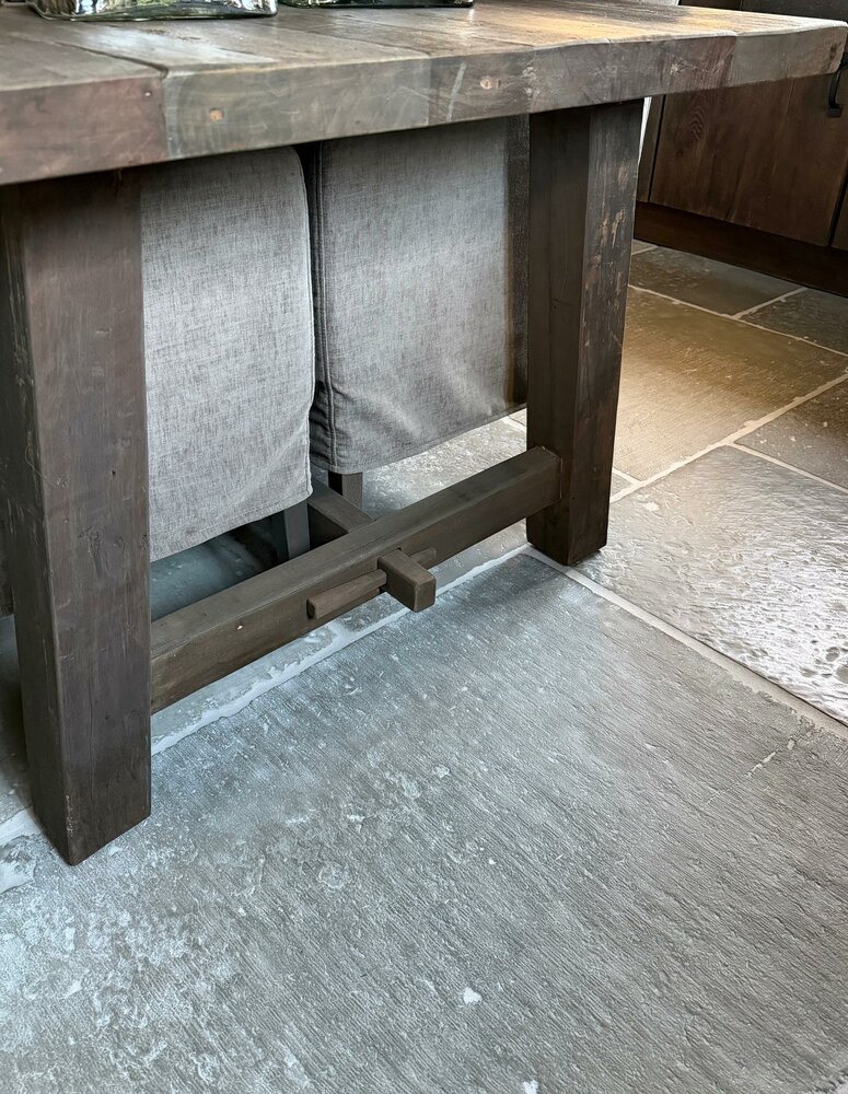 Eettafel Driftwood A poot| Landelijke eettafel met A poot (via bestelling)