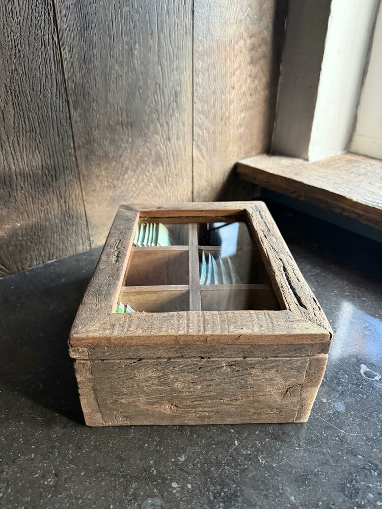 Oud houten theedoos | Teabox Lena