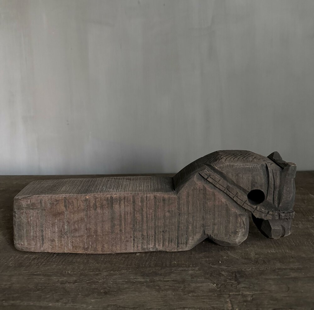 Authentieke houten paarden Aura Peeperkorn  C (set)