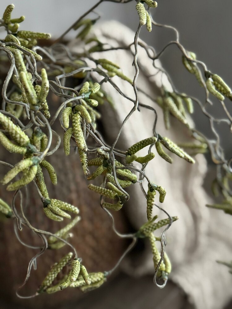 Corylus flower spray | kronkel hazelaar kunsttak