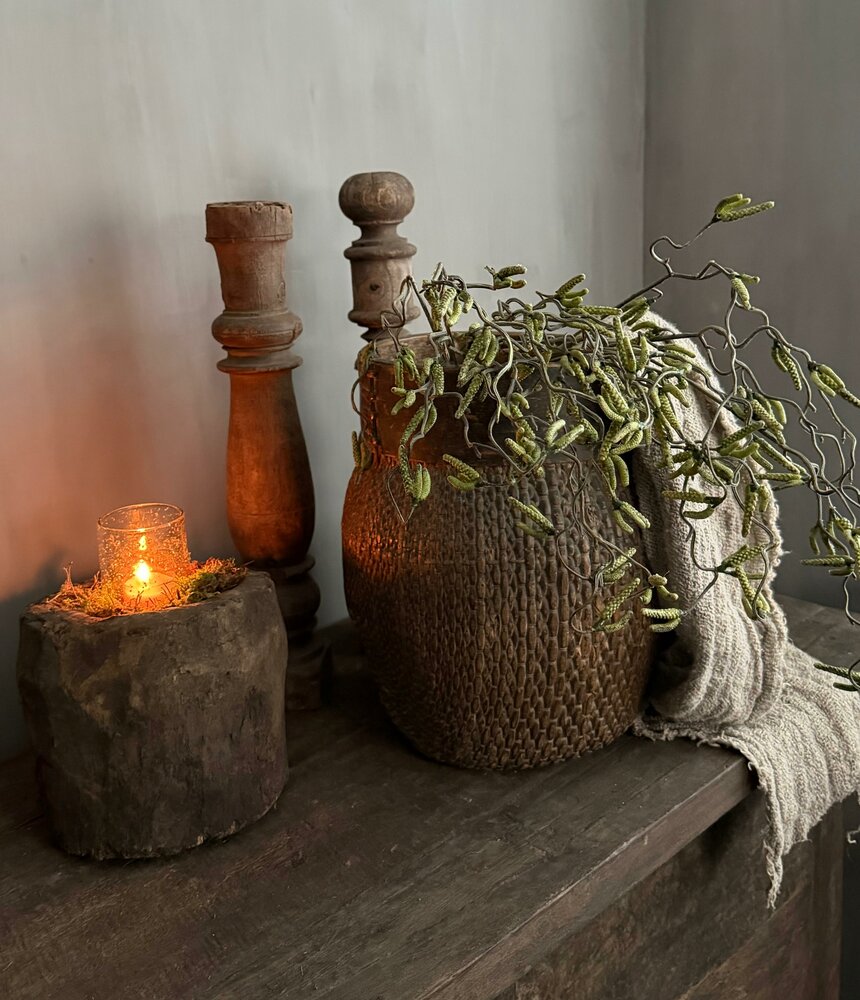 Corylus flower spray | kronkel hazelaar kunsttak