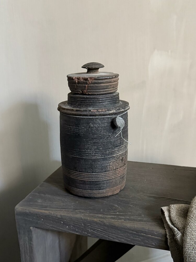 Authentieke houten Hoffz kruik H1