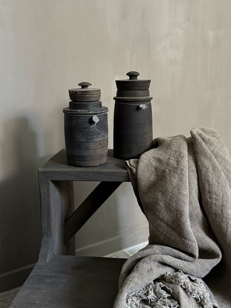 Authentieke houten Hoffz kruik H1