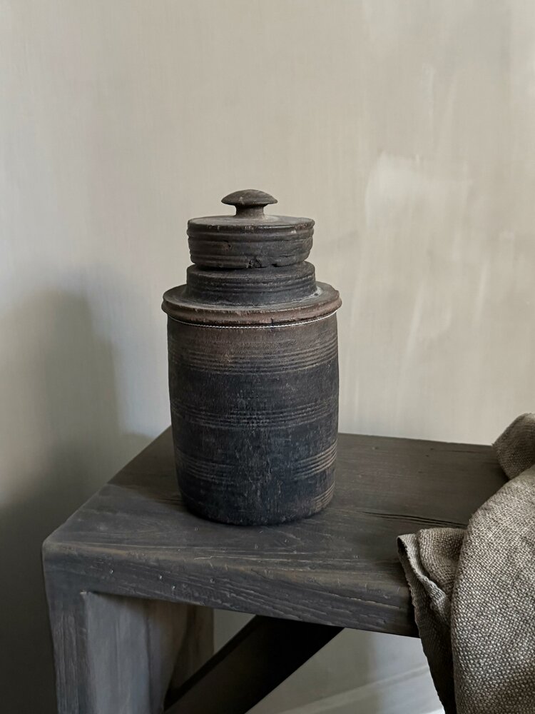 Authentieke houten Hoffz kruik H1