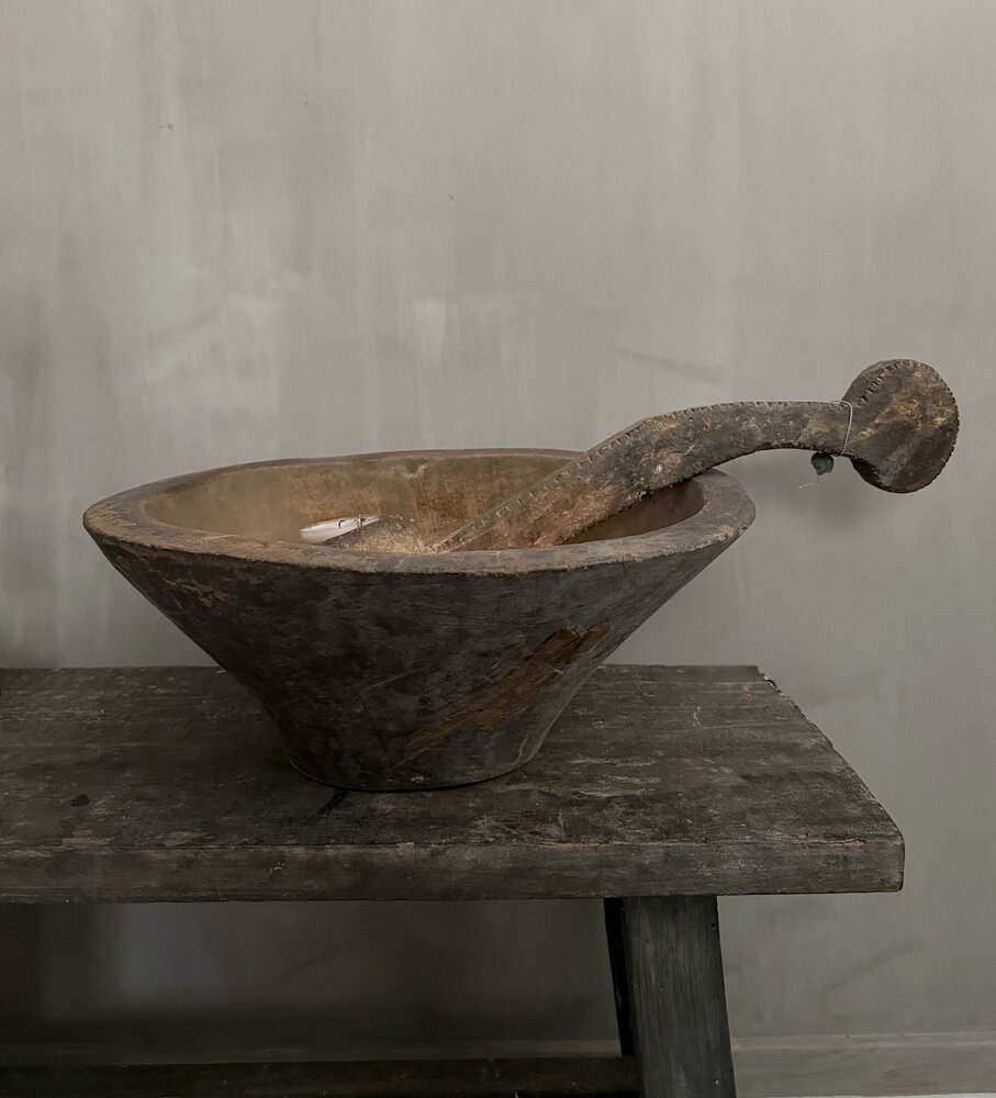 Authentieke houten lepel Hoffz