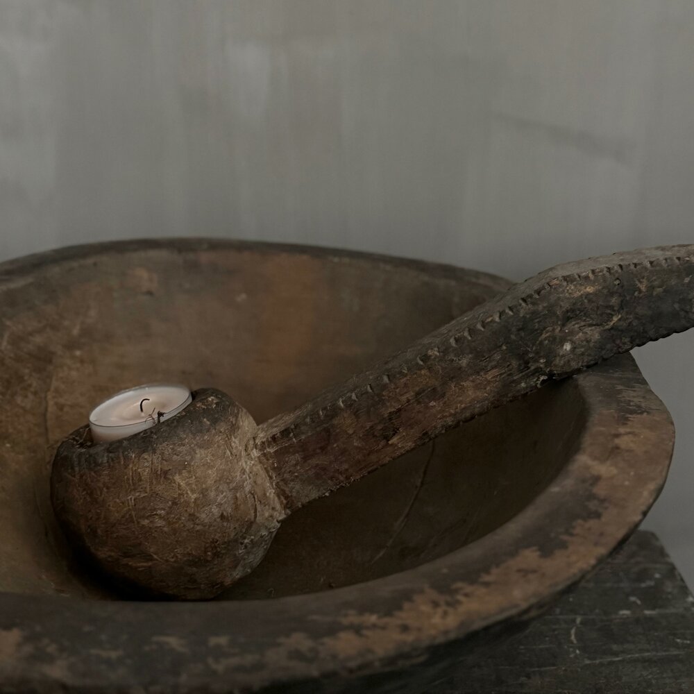 Authentieke houten lepel Hoffz