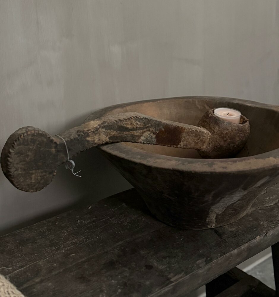 Authentieke houten lepel Hoffz