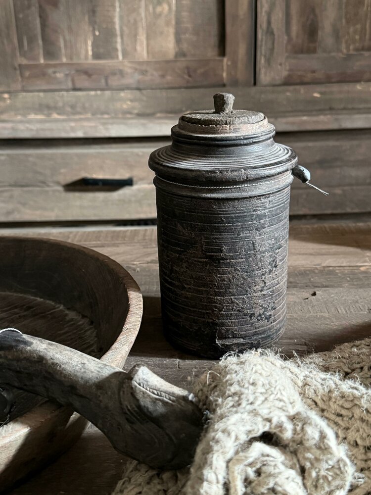 Authentieke houten Hoffz kruik H5