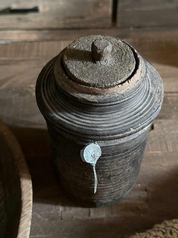 Authentieke houten Hoffz kruik H5