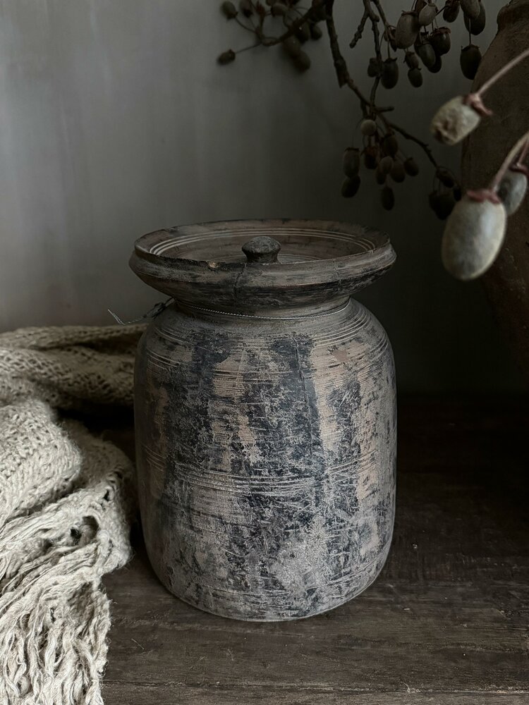 Authentieke houten Hoffz kruik H8