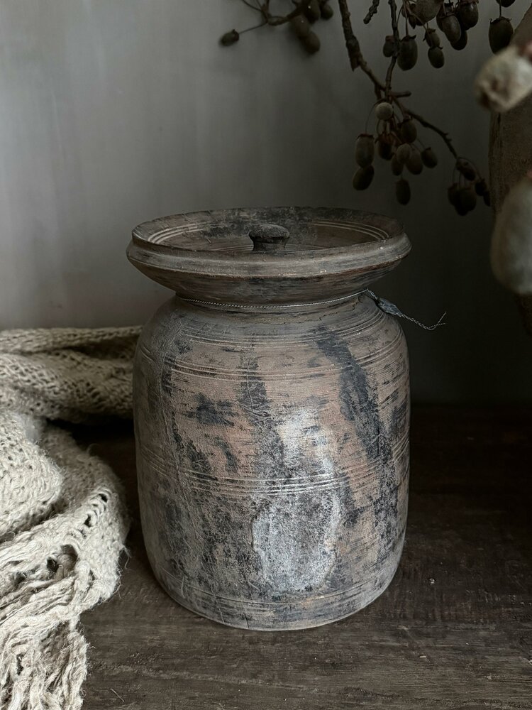 Authentieke houten Hoffz kruik H8