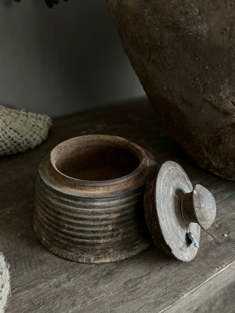 Authentieke houten Hoffz pot H7