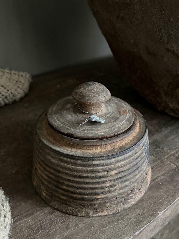 Authentieke houten Hoffz pot H7