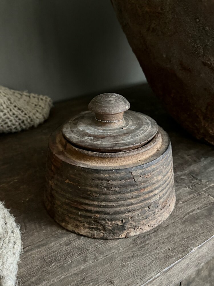 Authentieke houten Hoffz pot H7