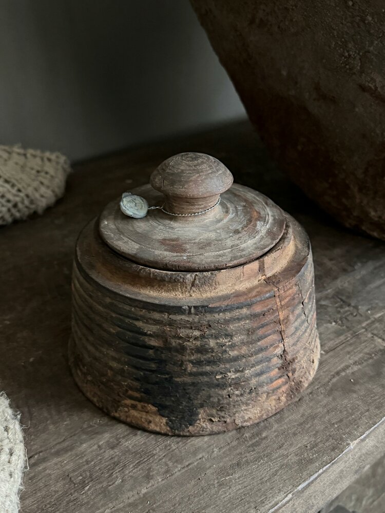 Authentieke houten Hoffz pot H7