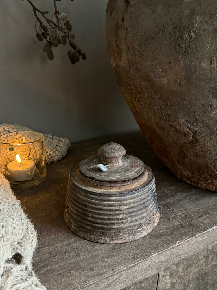 Authentieke houten Hoffz pot H7