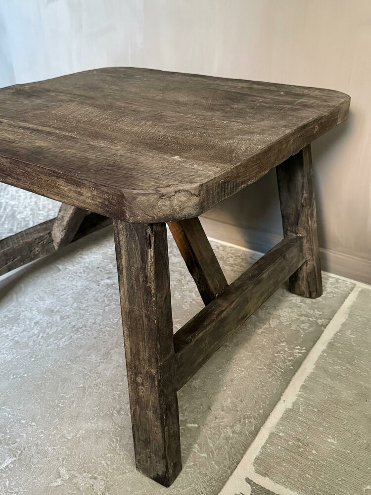 Lage bijzettafel Old Barn| bijzettafel oud hout