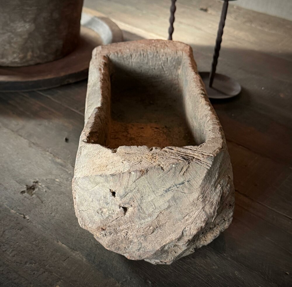 Houten trog | Houten vijzel Hoffz