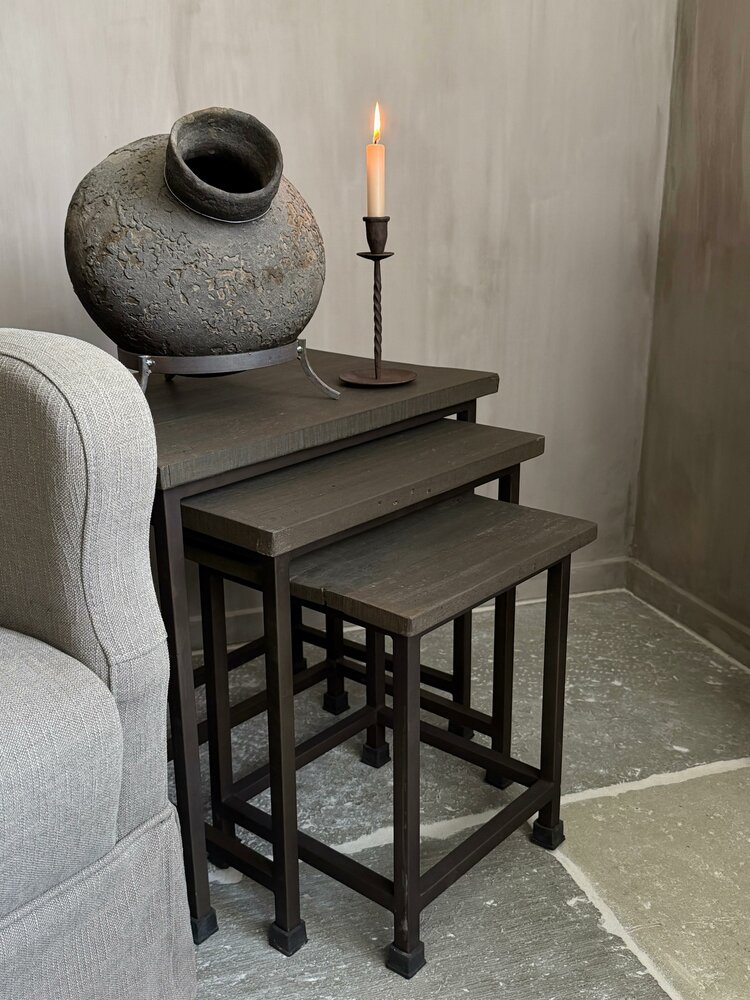 3 delige set bijzettafeltjes Hoffz