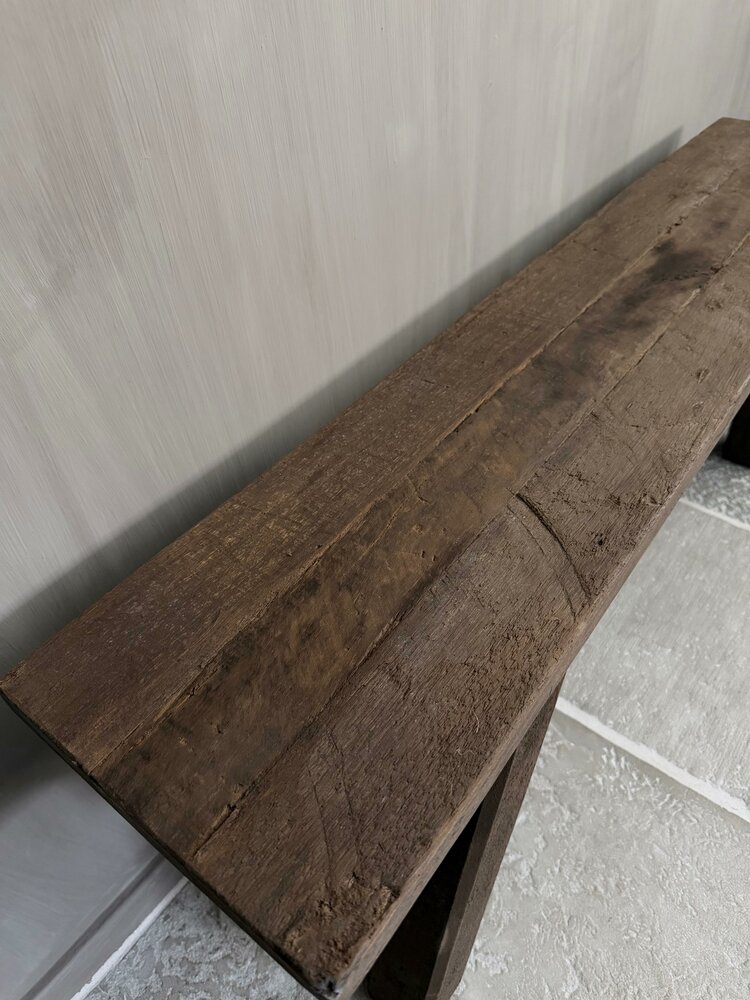 Driftwood bankje | oud houten bankje 120cm B