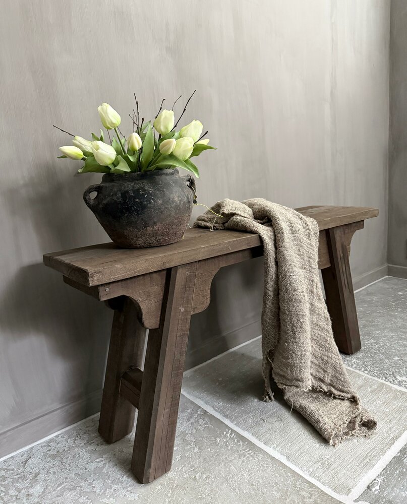 Driftwood bankje | oud houten bankje 100cm B