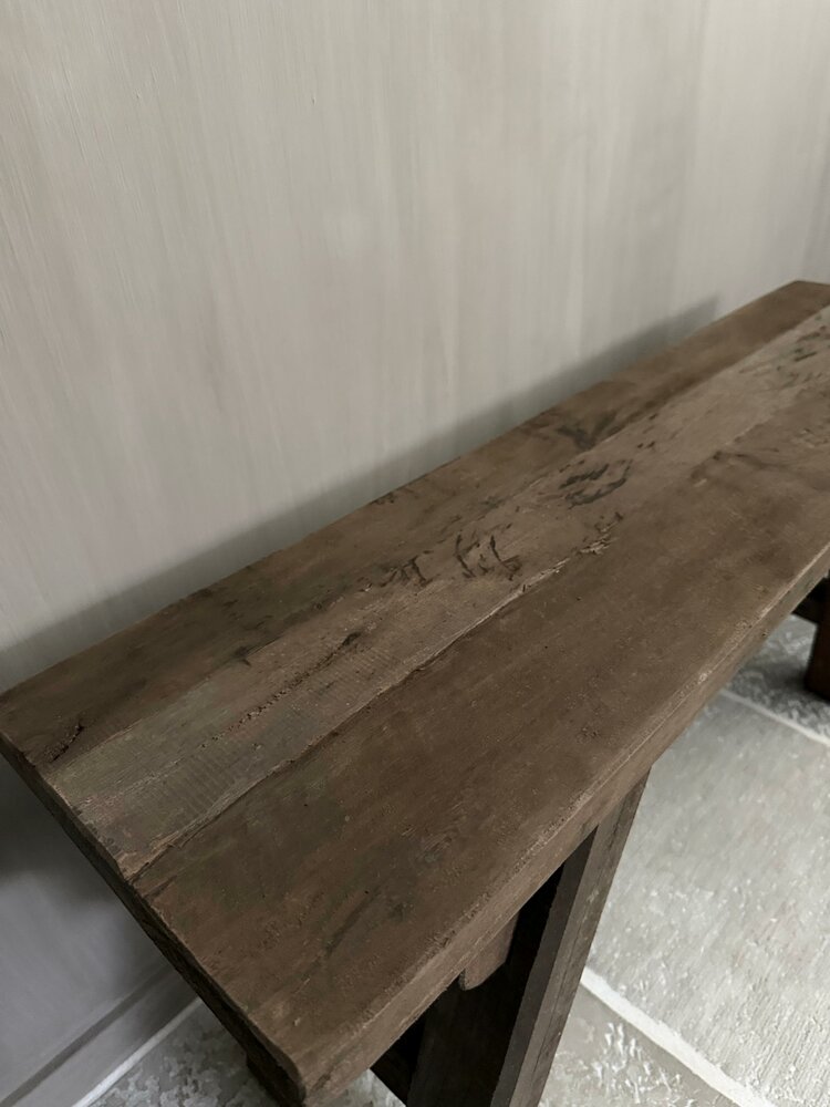 Driftwood bankje | oud houten bankje 100cm B