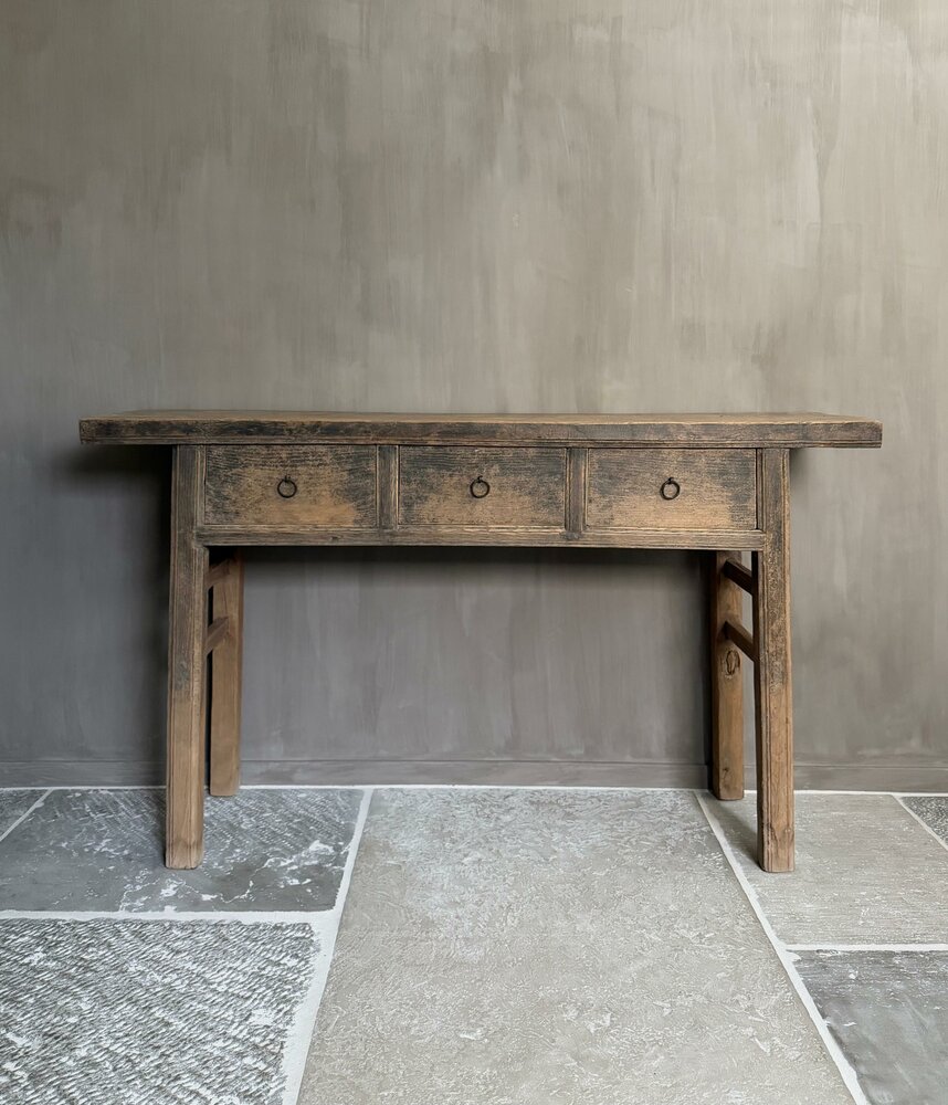 Sidetable Elmwood met 3- lades A