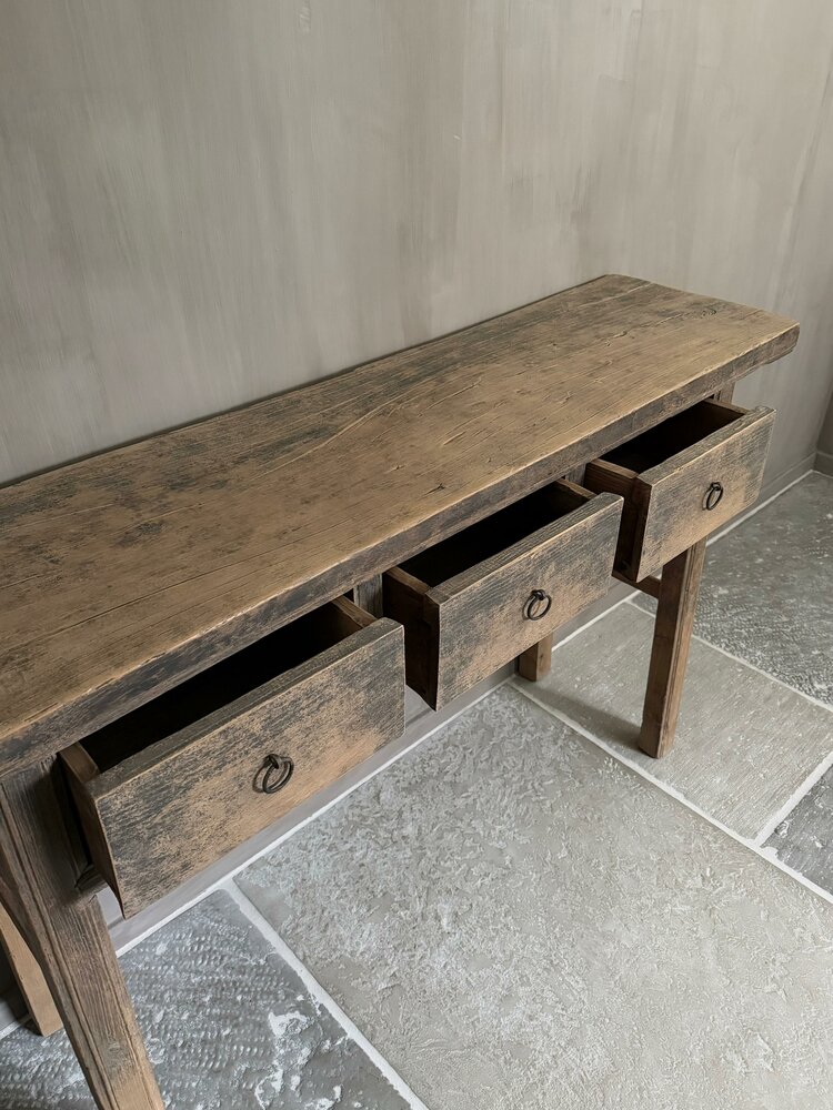 Sidetable Elmwood met 3- lades A