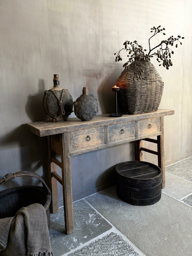 Sidetable Elmwood met 3- lades A