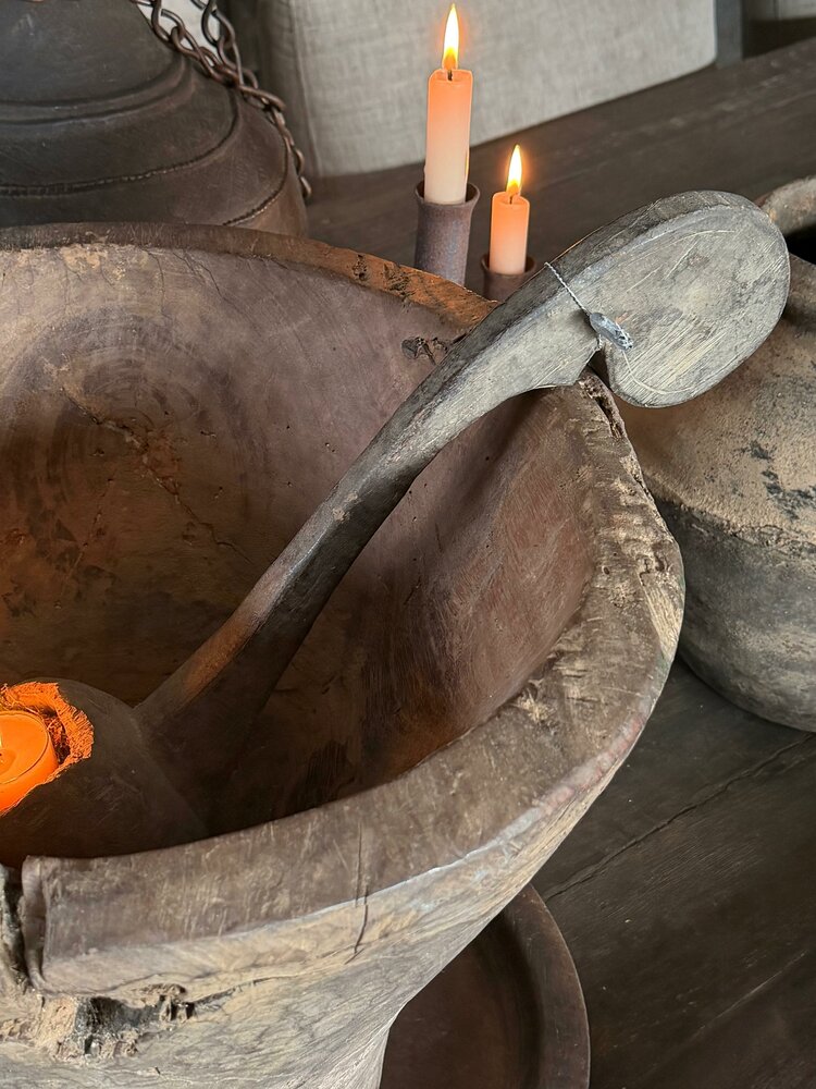 Authentieke houten lepel Hoffz A