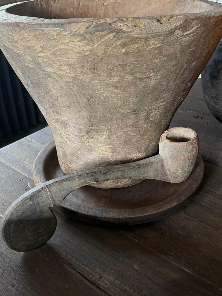 Authentieke houten lepel Hoffz A