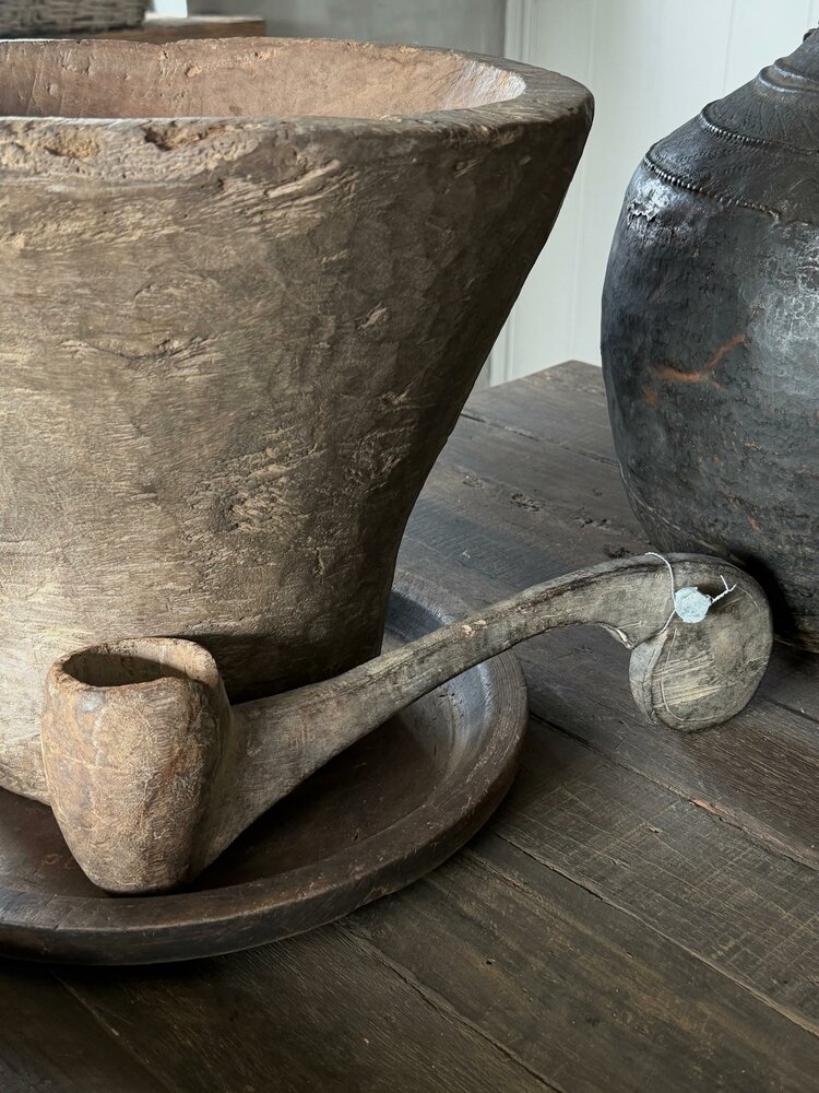 Authentieke houten lepel Hoffz A