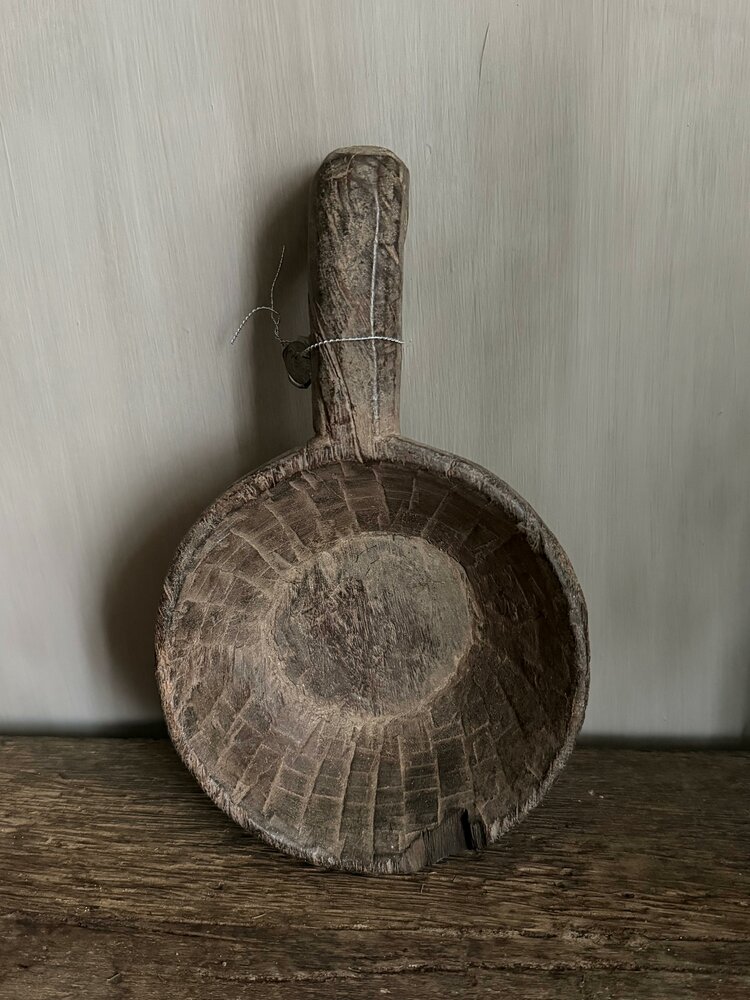 Unieke oude houten lepel Hoffz H3