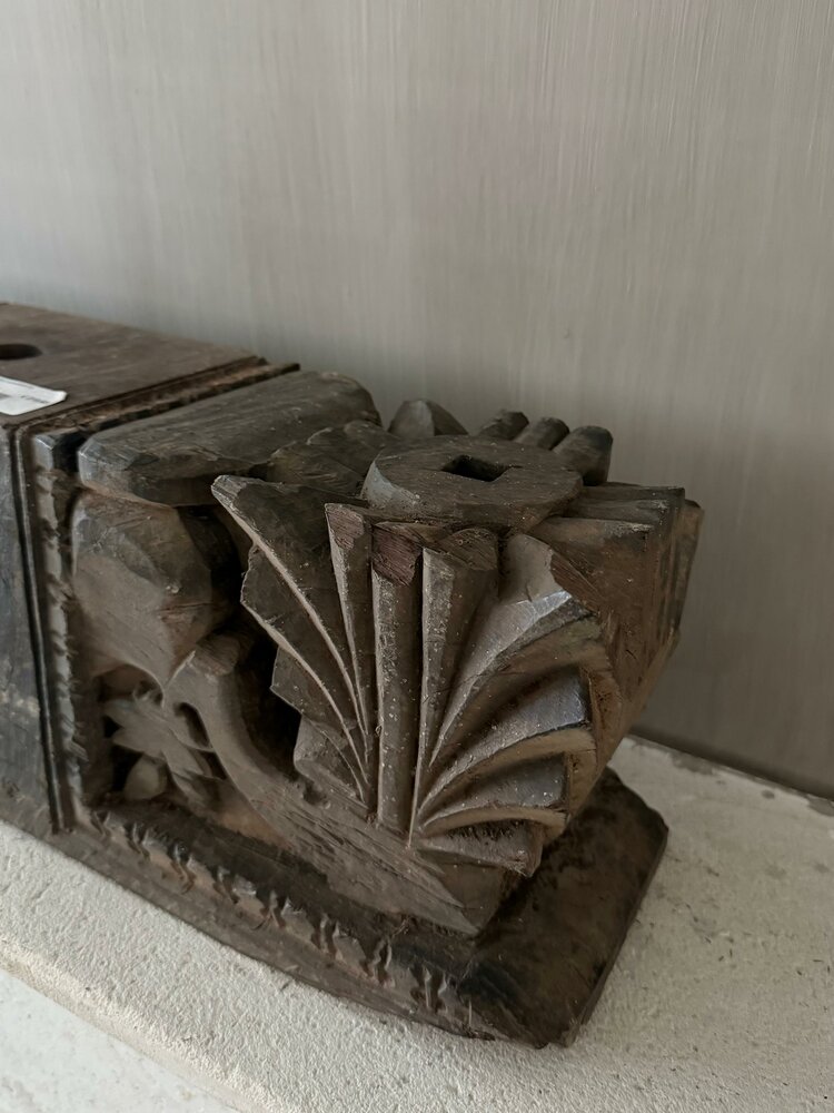 Ornament kandelaar snijwerk Aura Peeperkorn XL A