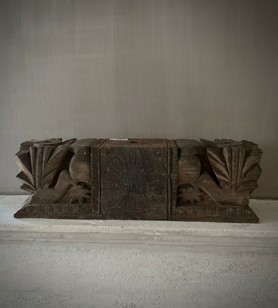 Ornament kandelaar snijwerk Aura Peeperkorn XL A