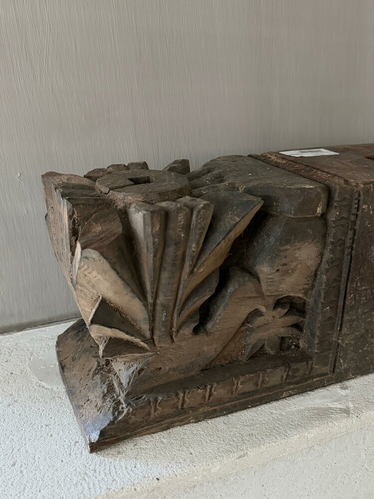 Ornament kandelaar snijwerk Aura Peeperkorn XL A