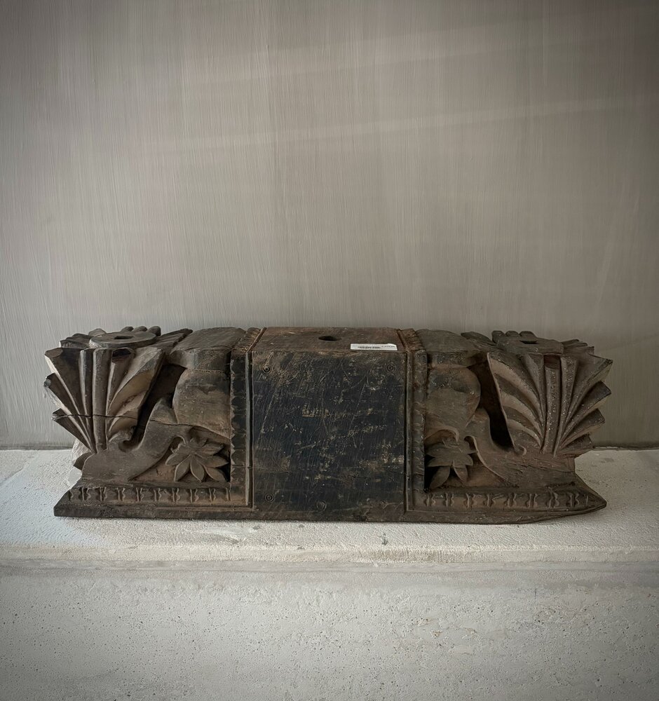 Ornament kandelaar snijwerk Aura Peeperkorn XL A