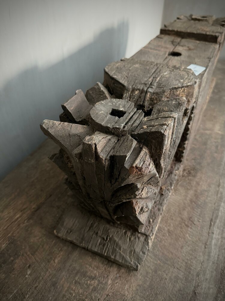 Ornament kandelaar snijwerk Aura Peeperkorn XL B (afhalen)