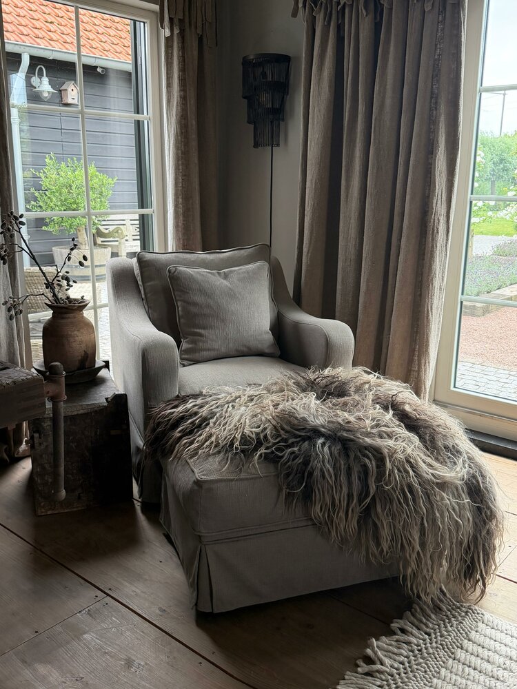 Stoer landelijke Fauteuil SAM (via bestelling)