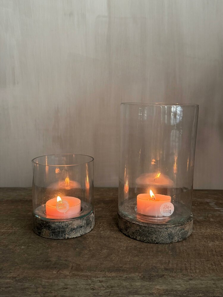 Kandelaar-windlicht Zwolle |Medium | Glass Collection 