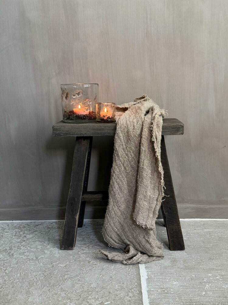Oud houten kruk Old Barn 45cm B