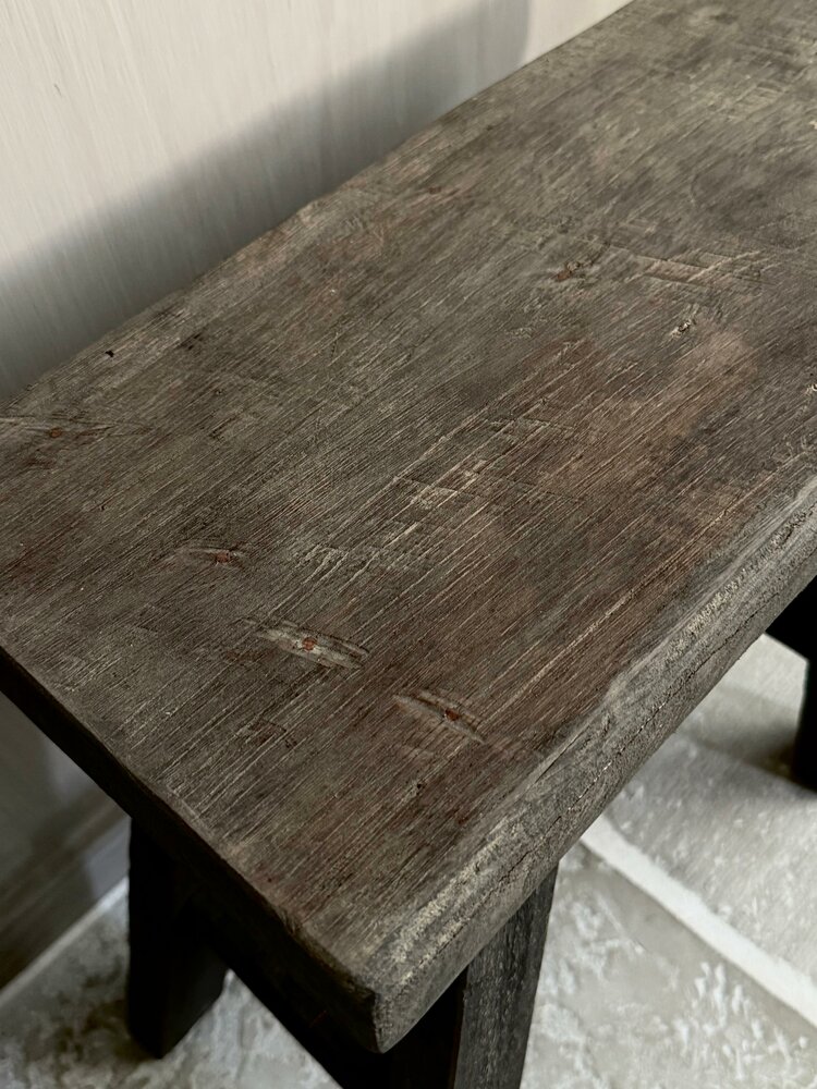 Oud houten kruk Old Barn 45cm B
