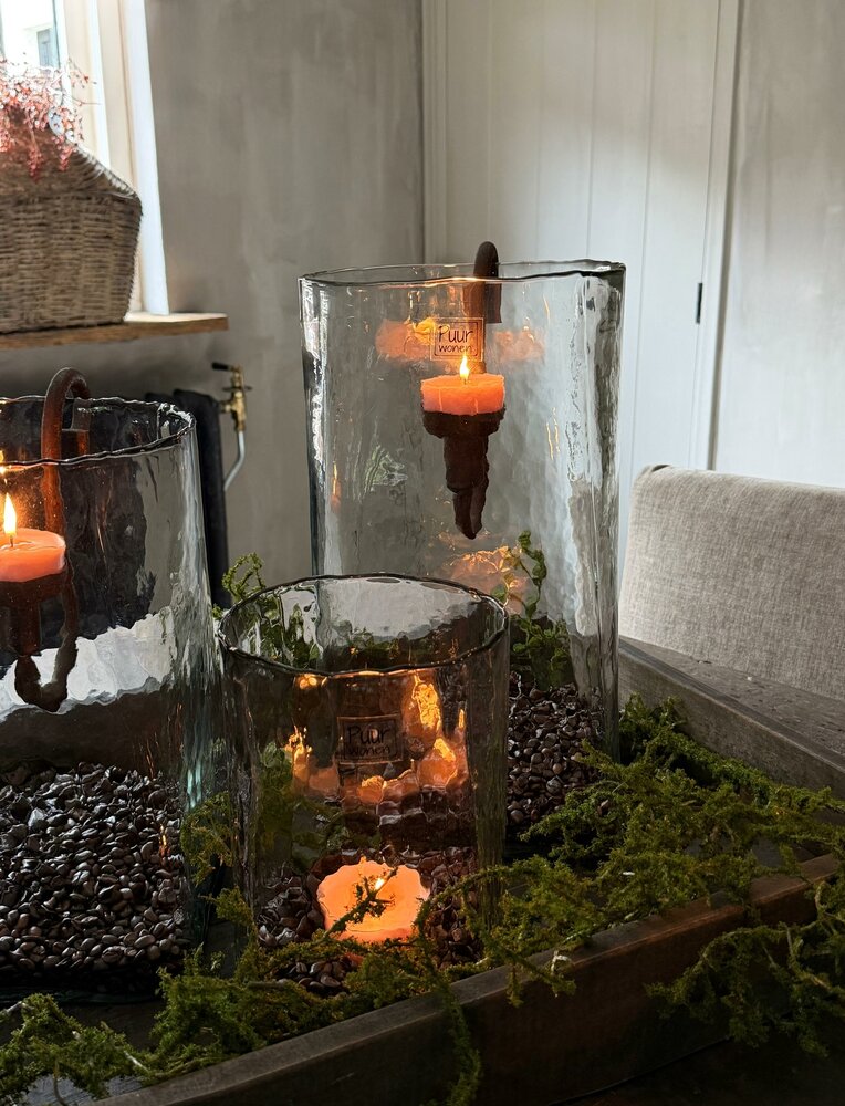 Windlicht Grote Flor  (nieuw model)